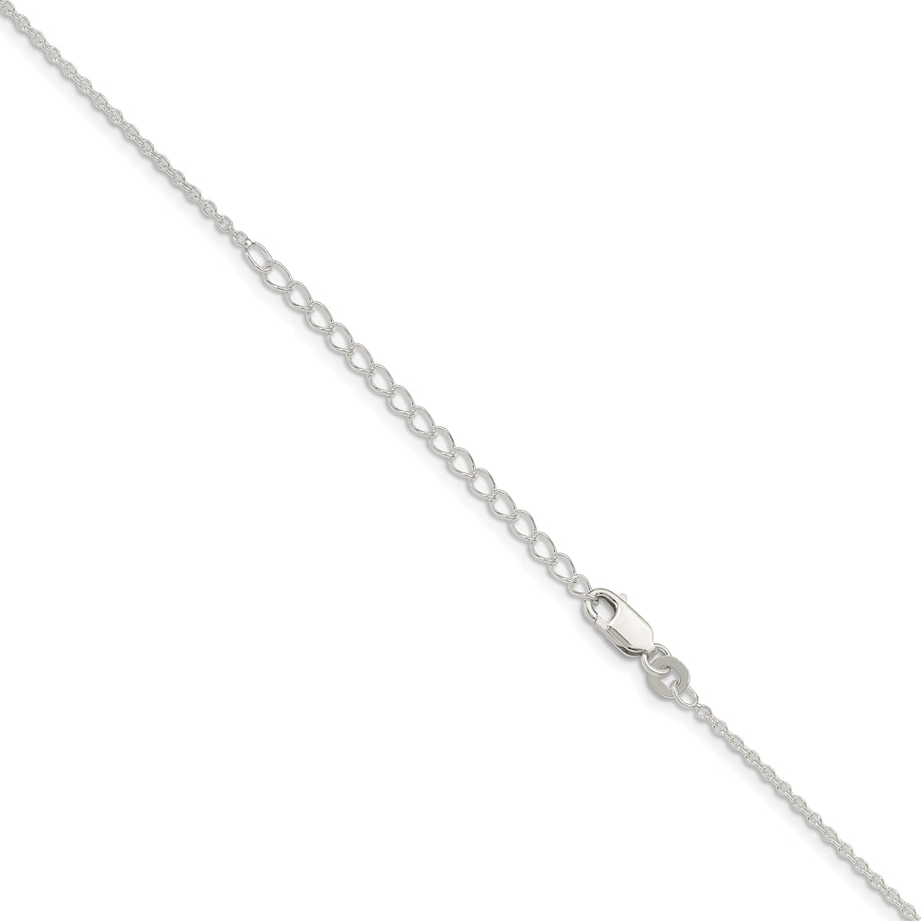 Sterling Silver 1.5mm Cable Chain w/ ext.
