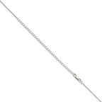 Sterling Silver 1.5mm Cable Chain w/ ext.