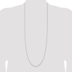 Sterling Silver Rhodium-plated 1.5mm Cable Chain