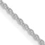 Sterling Silver Rhodium-plated 1.5mm Cable Chain w/ ext.
