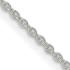 Sterling Silver 1.5mm Cable Chain w/ ext.