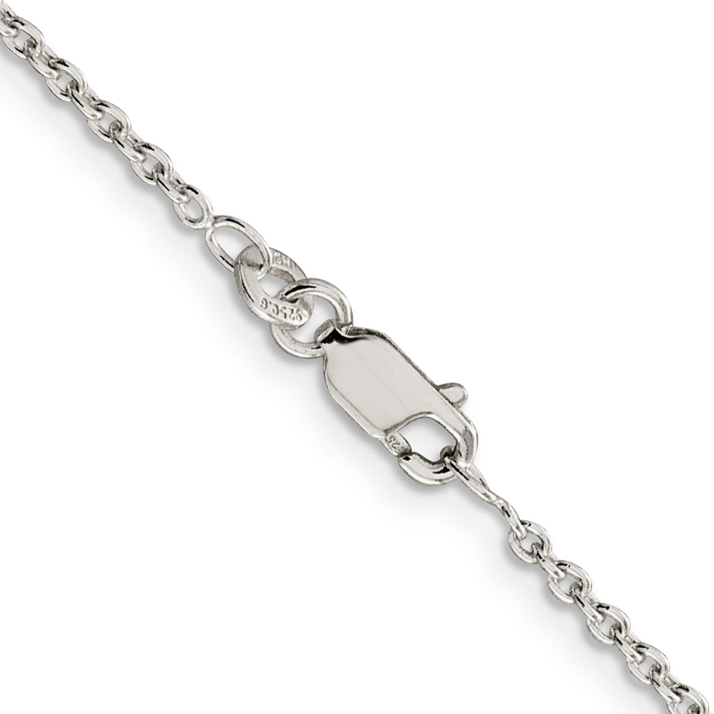 Sterling Silver 1.95mm Cable Chain Anklet