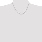 Sterling Silver 1.95mm Cable Chain w/ ext.