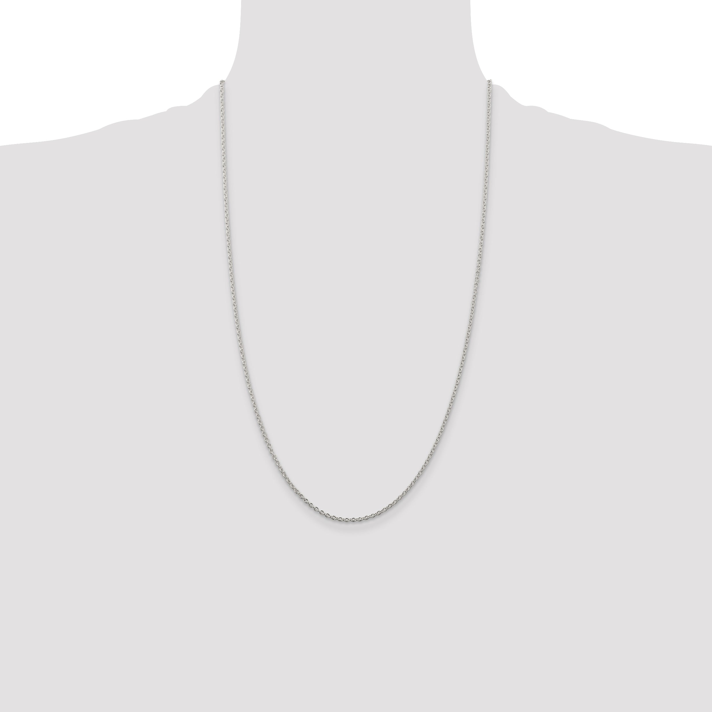 Sterling Silver 1.95mm Cable Chain Anklet