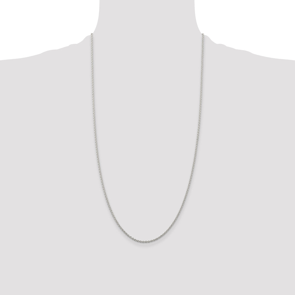 Sterling Silver 1.95mm Cable Chain Anklet