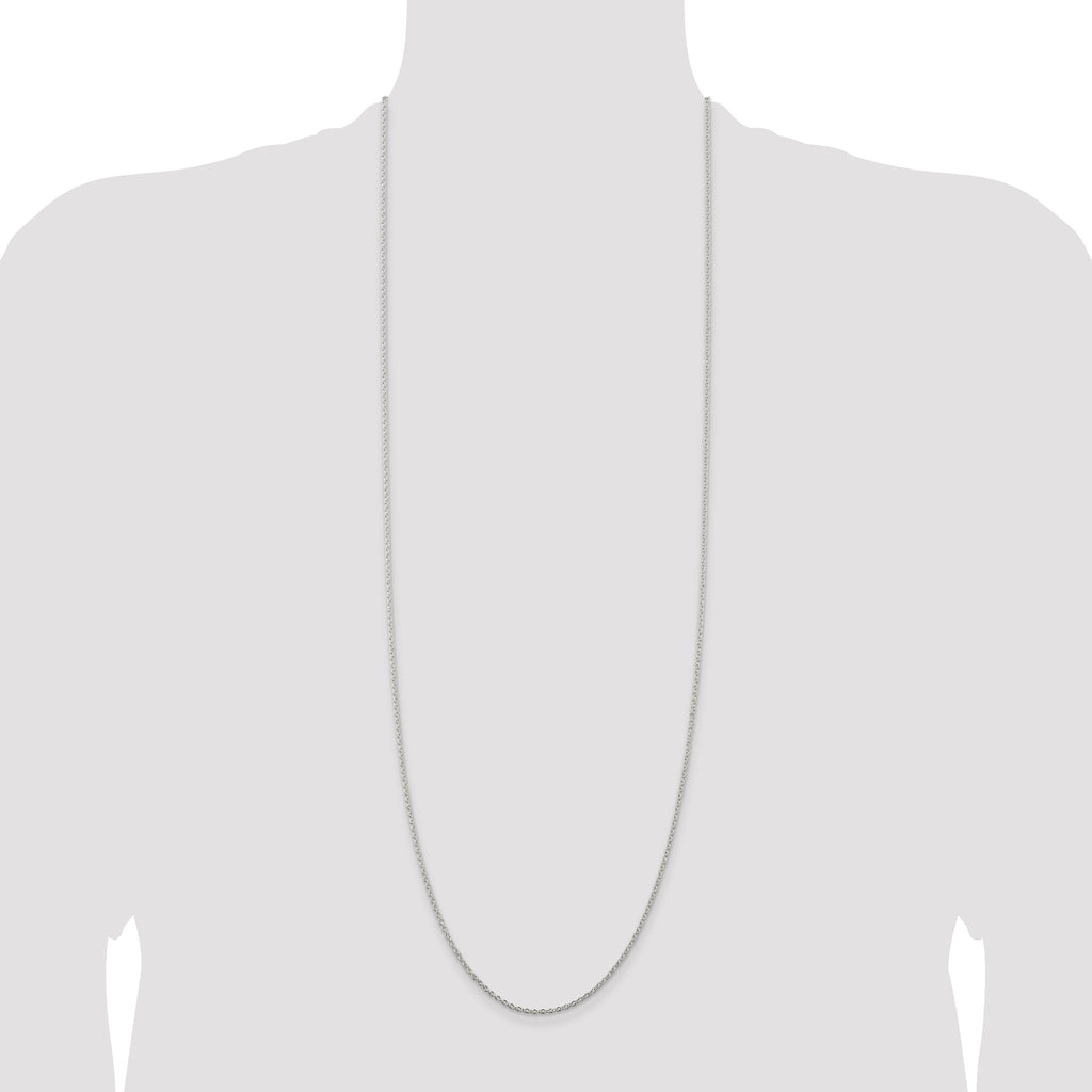 Sterling Silver 1.95mm Cable Chain Anklet
