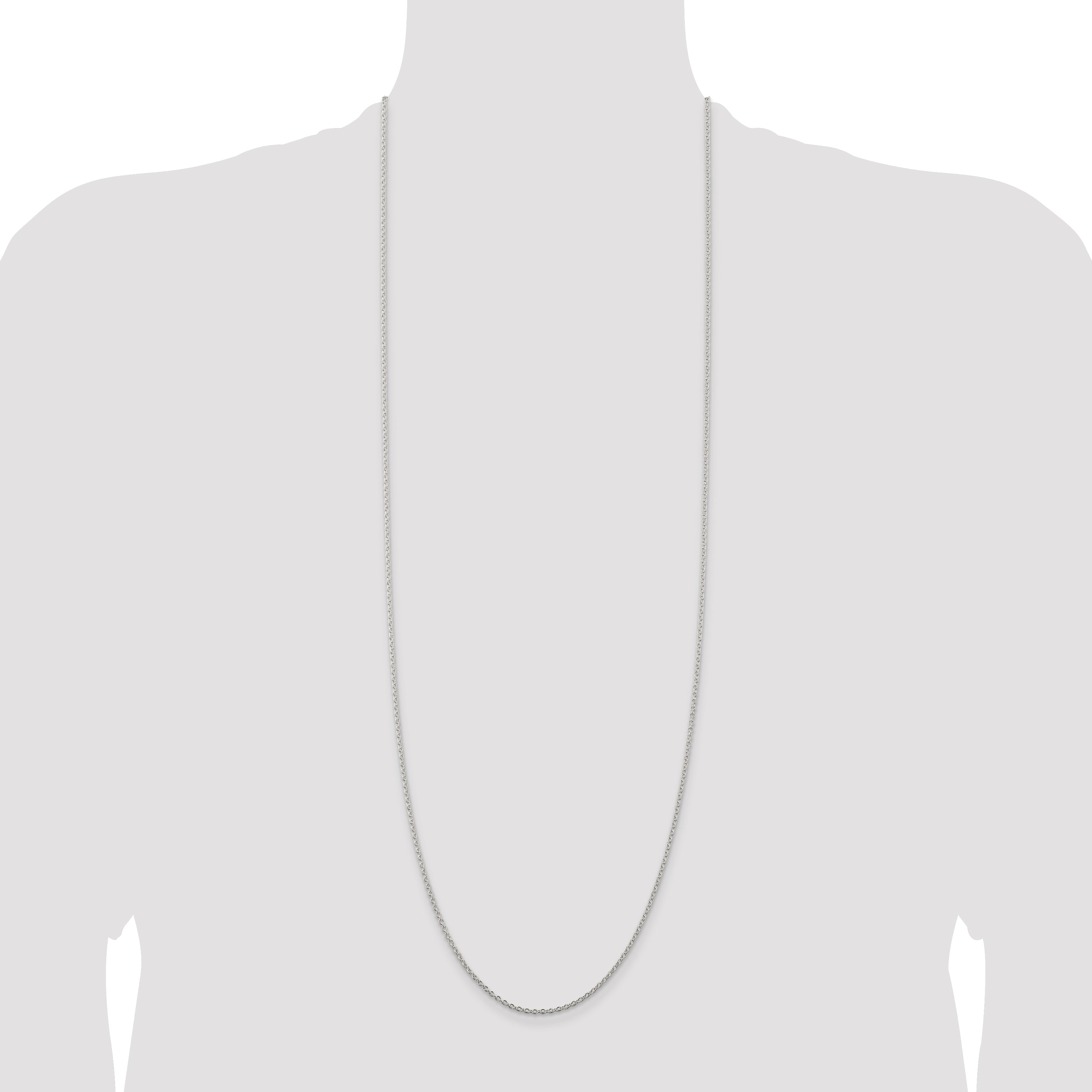Sterling Silver 1.95mm Cable Chain Anklet