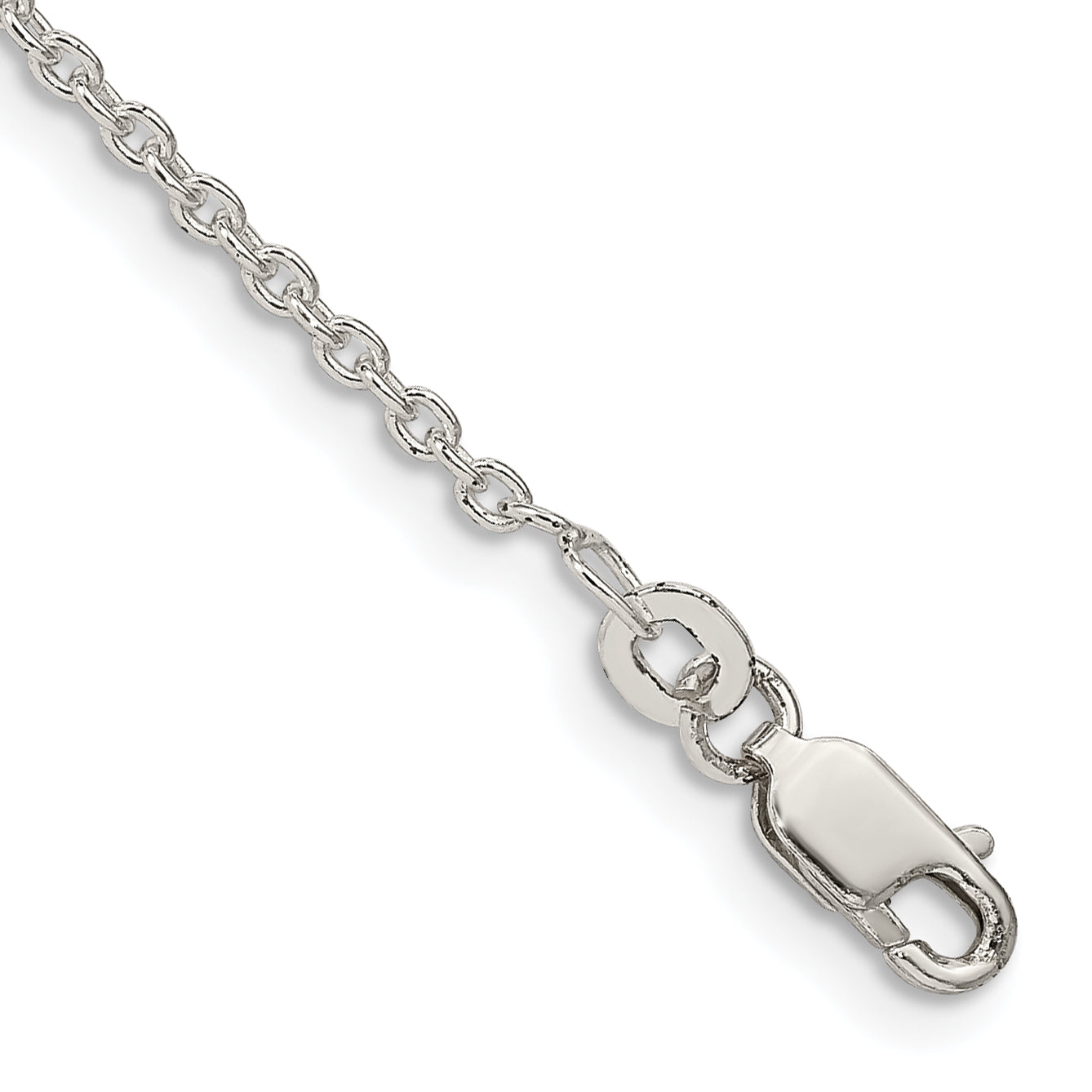 Sterling Silver 1.95mm Cable Chain Anklet Main image