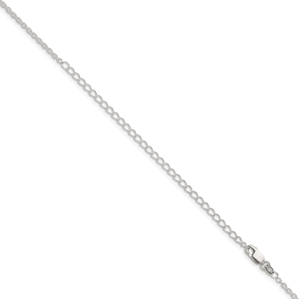 Sterling Silver 1.95mm Cable Chain w/ ext.