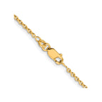 Cable Chain Necklace in Gold-Plated Sterling Silver, 1.95mm, 16 Inch - Sophia Jewelers
