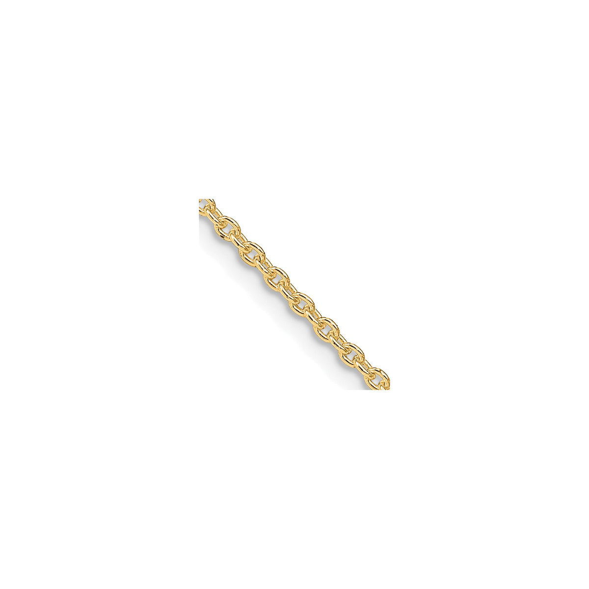 Cable Chain Necklace in Gold-Plated Sterling Silver, 1.95mm, 16 Inch - Sophia Jewelers Main image