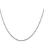 Sterling Silver Rhodium-plated 1.95mm Cable Chain