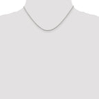 Sterling Silver Rhodium-Plated Cable Chain Necklace 1.95mm