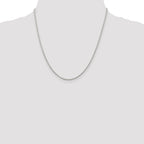 Sterling Silver Rhodium-plated 1.95mm Cable Chain