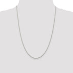 Sterling Silver Rhodium-plated 1.95mm Cable Chain