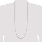Sterling Silver Rhodium-plated 1.95mm Cable Chain