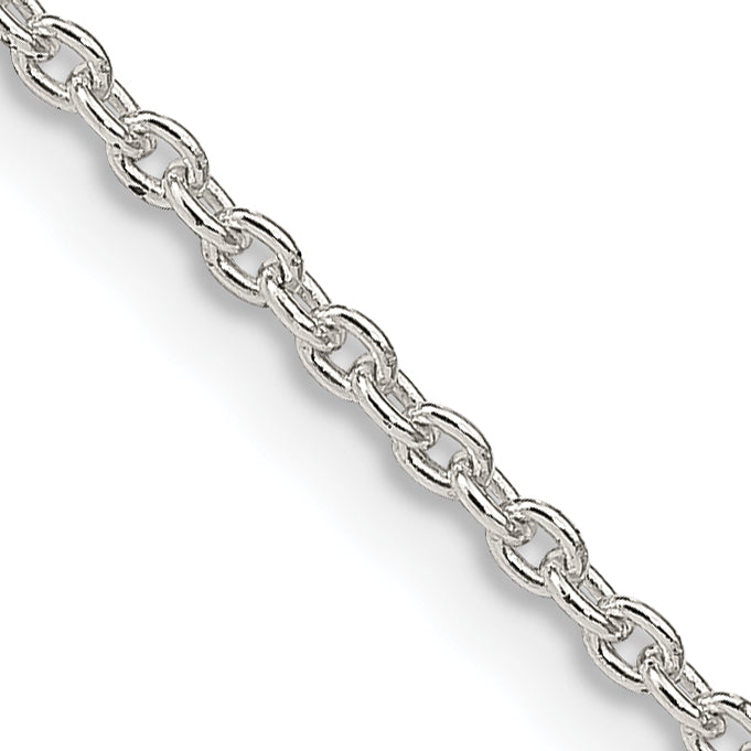 Sterling Silver 1.95mm Cable Chain Anklet