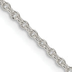 Sterling Silver 1.95mm Cable Chain Anklet