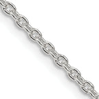 Sterling Silver Cable Chain Necklace 2.25mm