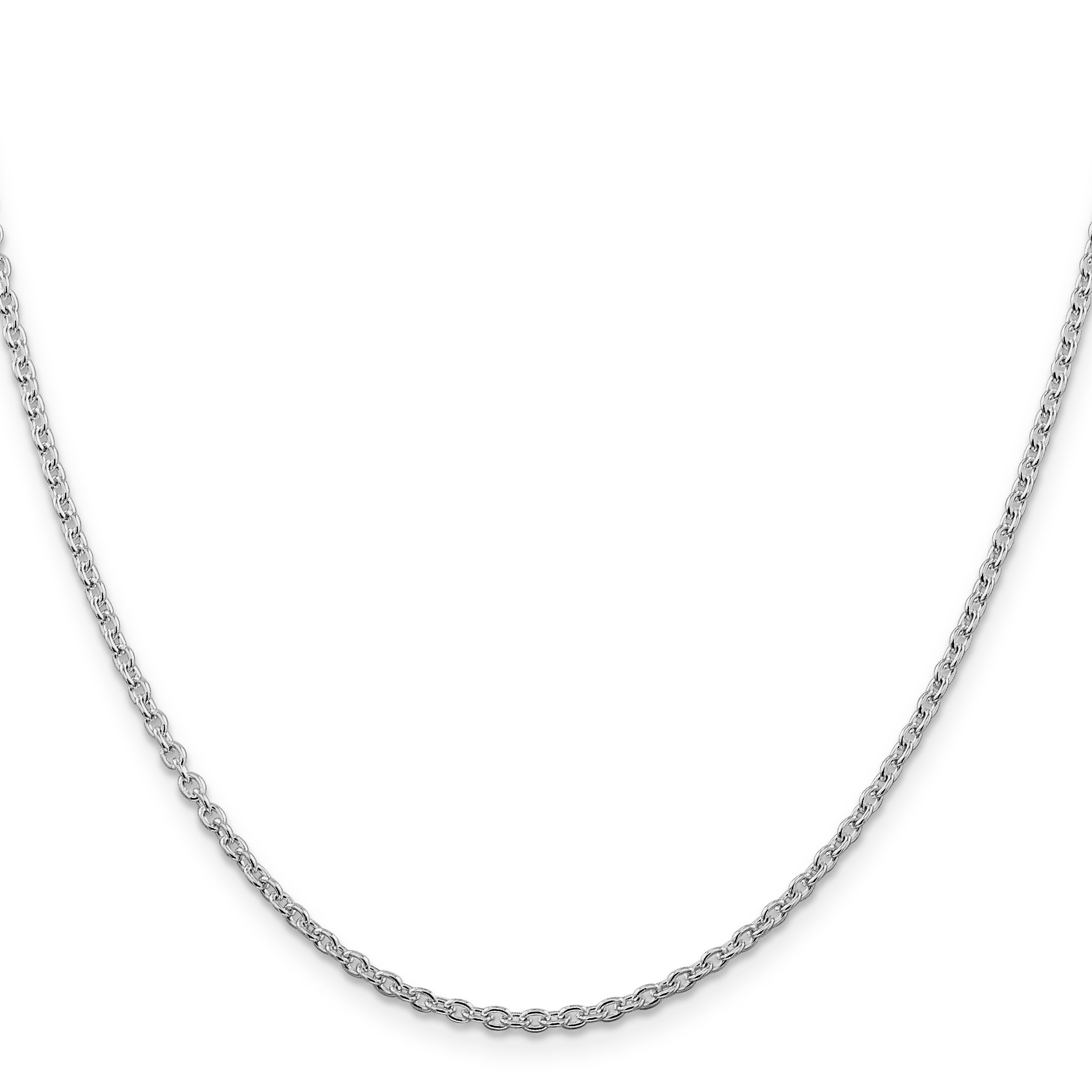 Cable Chain Necklace in Sterling Silver, 2.25mm Secondary image