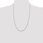 Sterling Silver Rhodium-plated 2.25mm Cable Chain