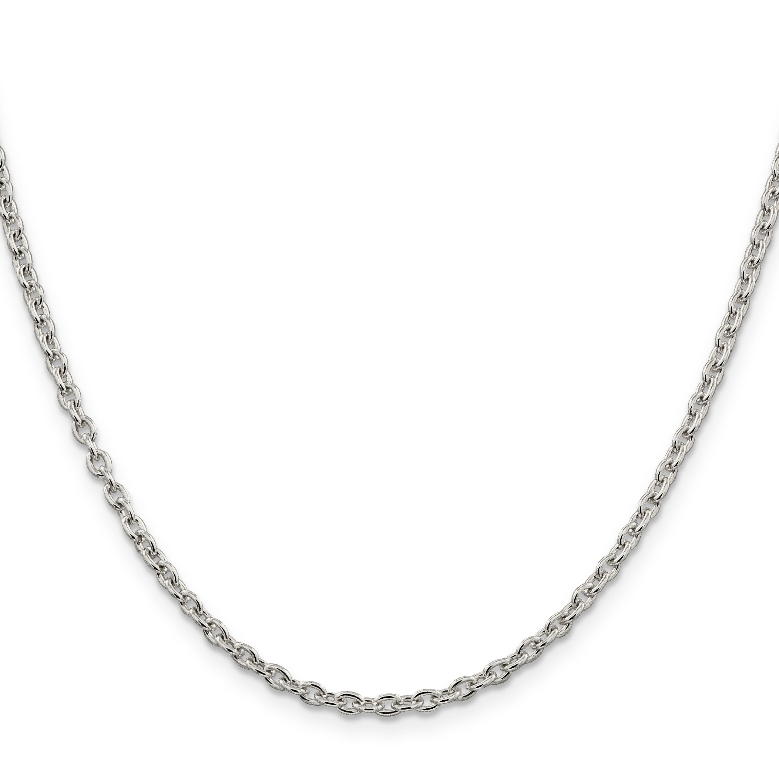 Cable Chain Necklace in Sterling Silver, 2.75mm Secondary image