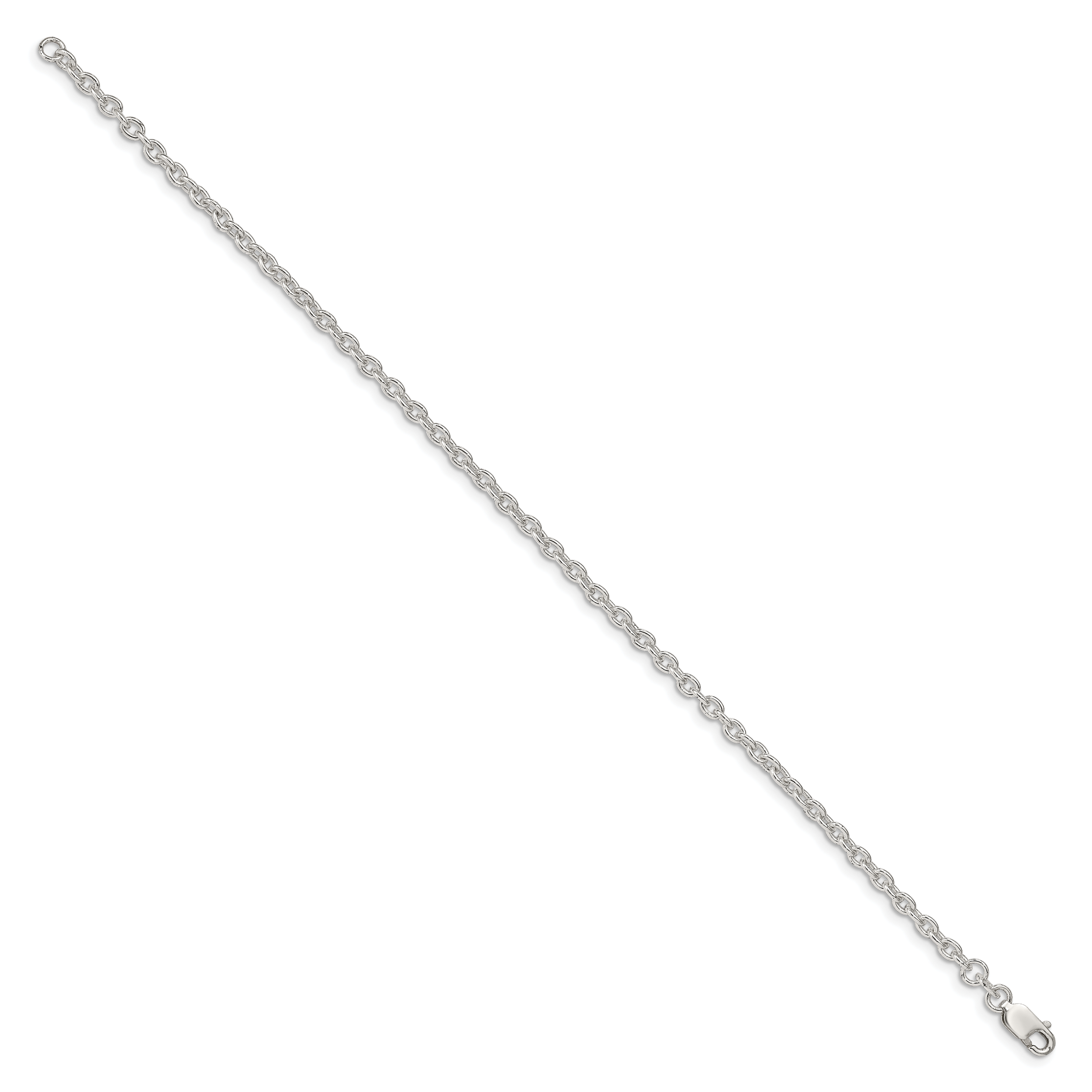 Sterling Silver Cable Chain Bracelet 2.75mm Secondary image