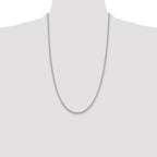 Sterling Silver Rhodium-plated 2.75mm Cable Chain