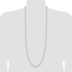 Sterling Silver Rhodium-plated 2.75mm Cable Chain