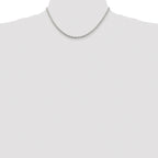 Sterling Silver Rhodium-plated 3.5mm Cable Chain