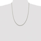 Sterling Silver Rhodium-plated 3.5mm Cable Chain