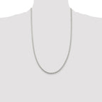 Sterling Silver Rhodium-plated 3.5mm Cable Chain