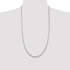 Sterling Silver Rhodium-plated 3.5mm Cable Chain