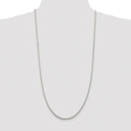 Sterling Silver Rhodium-plated 3.5mm Cable Chain