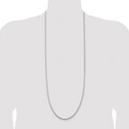 Sterling Silver Rhodium-plated 3.5mm Cable Chain