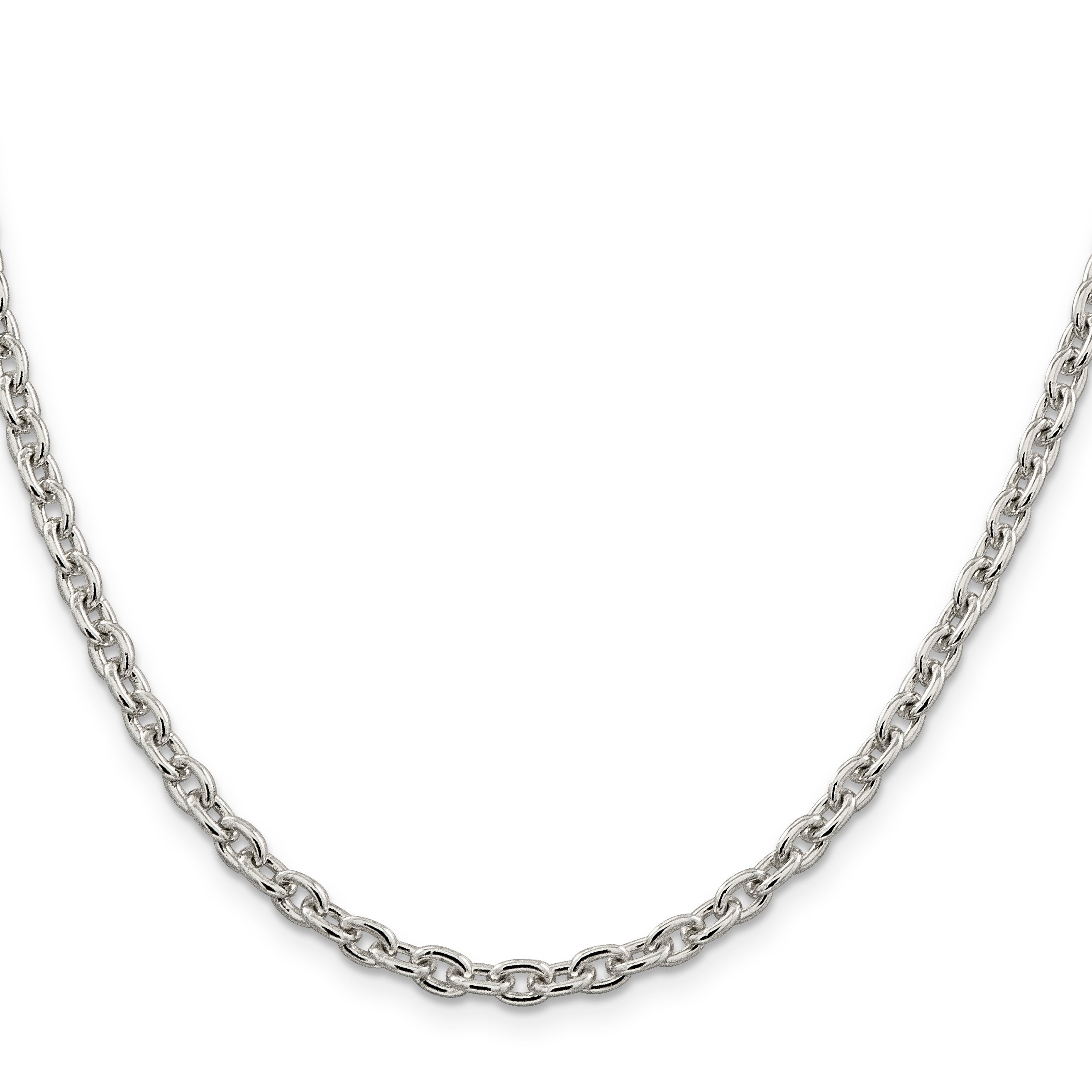 Cable Chain Necklace in Sterling Silver, 4.5mm Secondary image