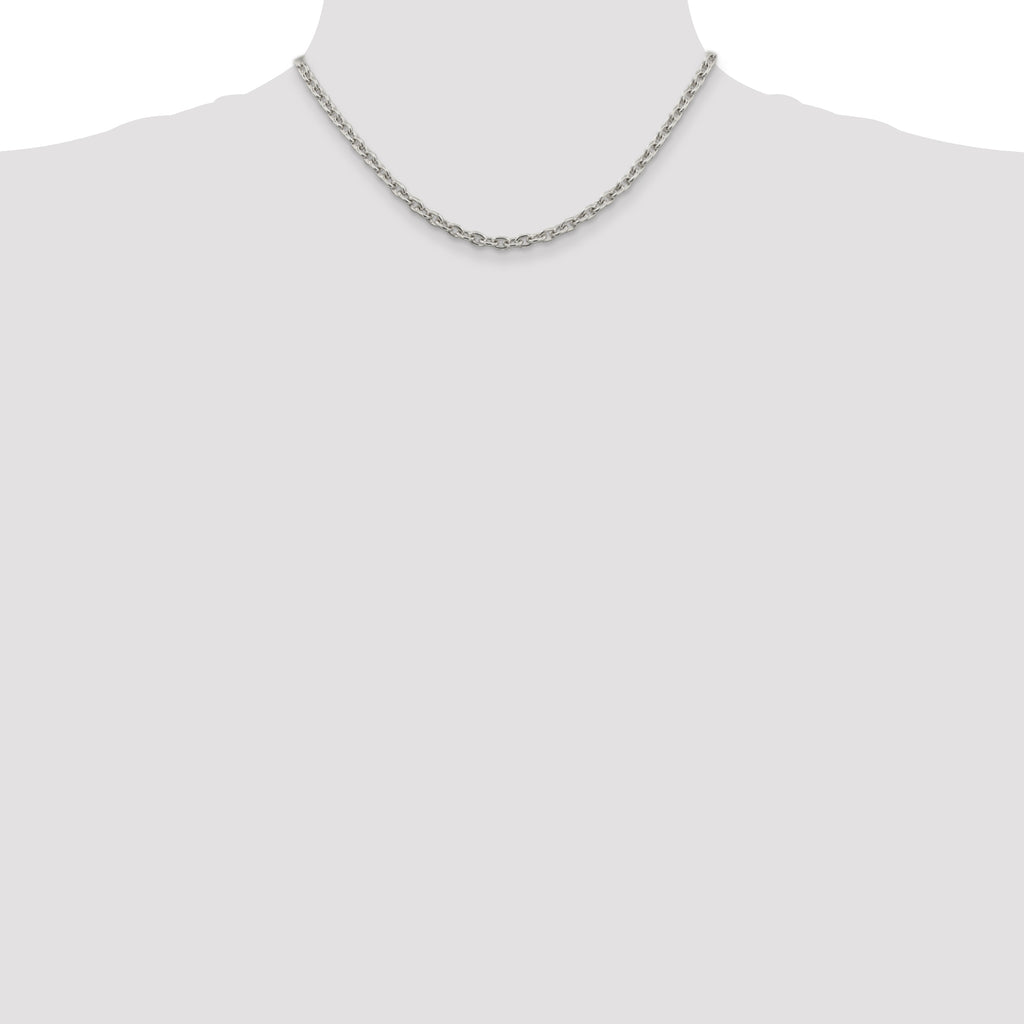 Sterling Silver 4.5mm Cable Chain