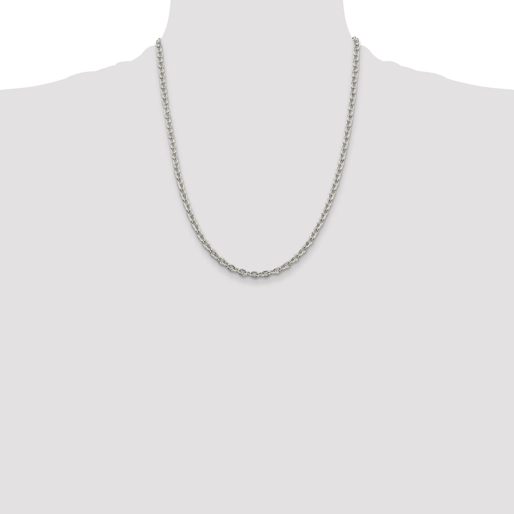 Sterling Silver 4.5mm Cable Chain