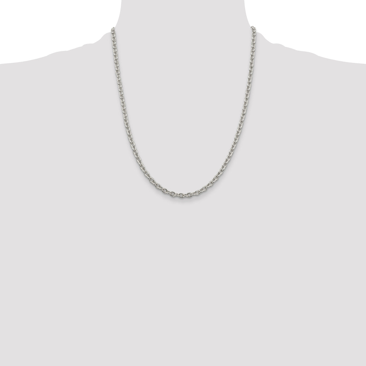 Sterling Silver 4.5mm Cable Chain