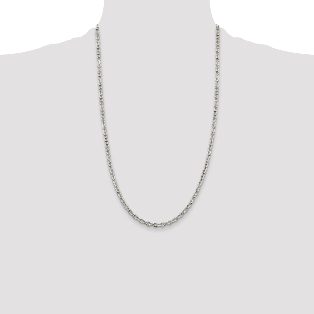 Sterling Silver 4.5mm Cable Chain