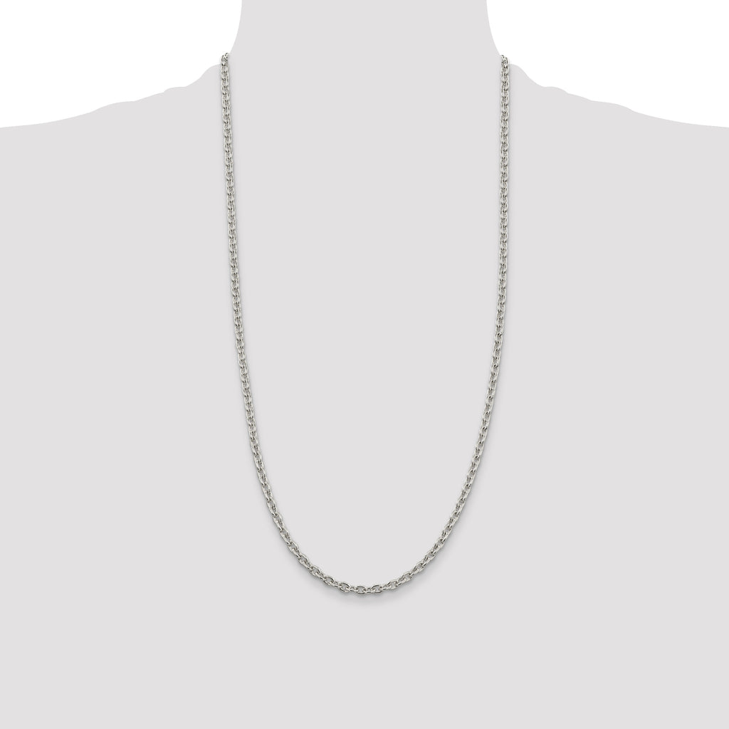 Sterling Silver 4.5mm Cable Chain