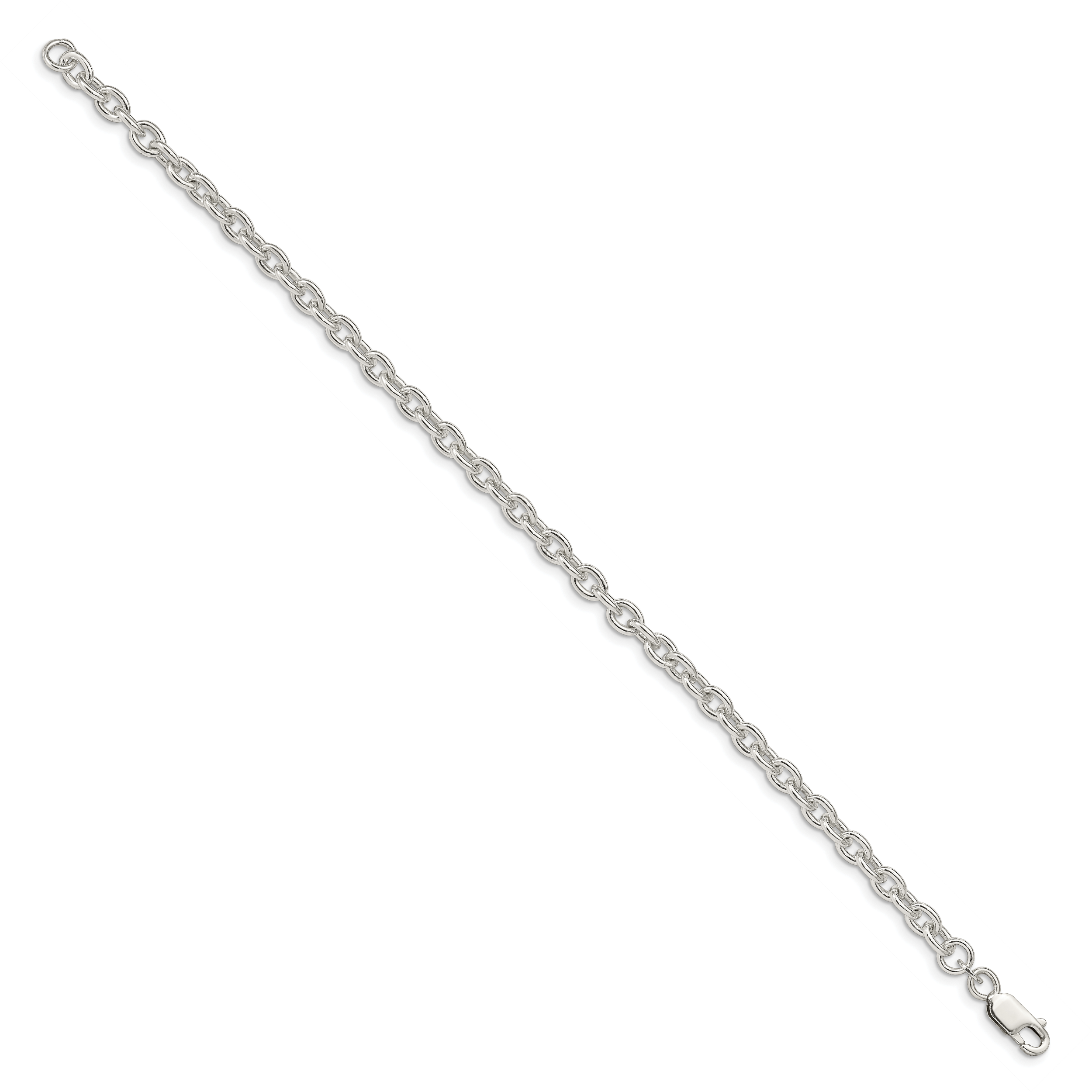 Sterling Silver Cable Chain Bracelet 4.5mm Secondary image