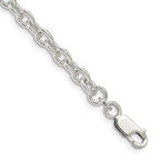 Sterling Silver Cable Chain Bracelet 4.5mm