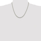 Rhodium-Plated Cable Chain in Sterling Silver, 4.5mm - Sophia Jewelers