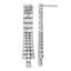 Cheryl M Sterling Silver Rhodium-plated Polished Fancy 3-Row CZ Post Dangle Earrings