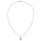 Cheryl M Sterling Silver Rhodium-plated Polished CZ Infinity Necklace and Post Earrings Set