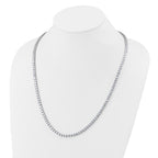 Sterling Silver Rhodium-Plated Chain Necklace 4mm