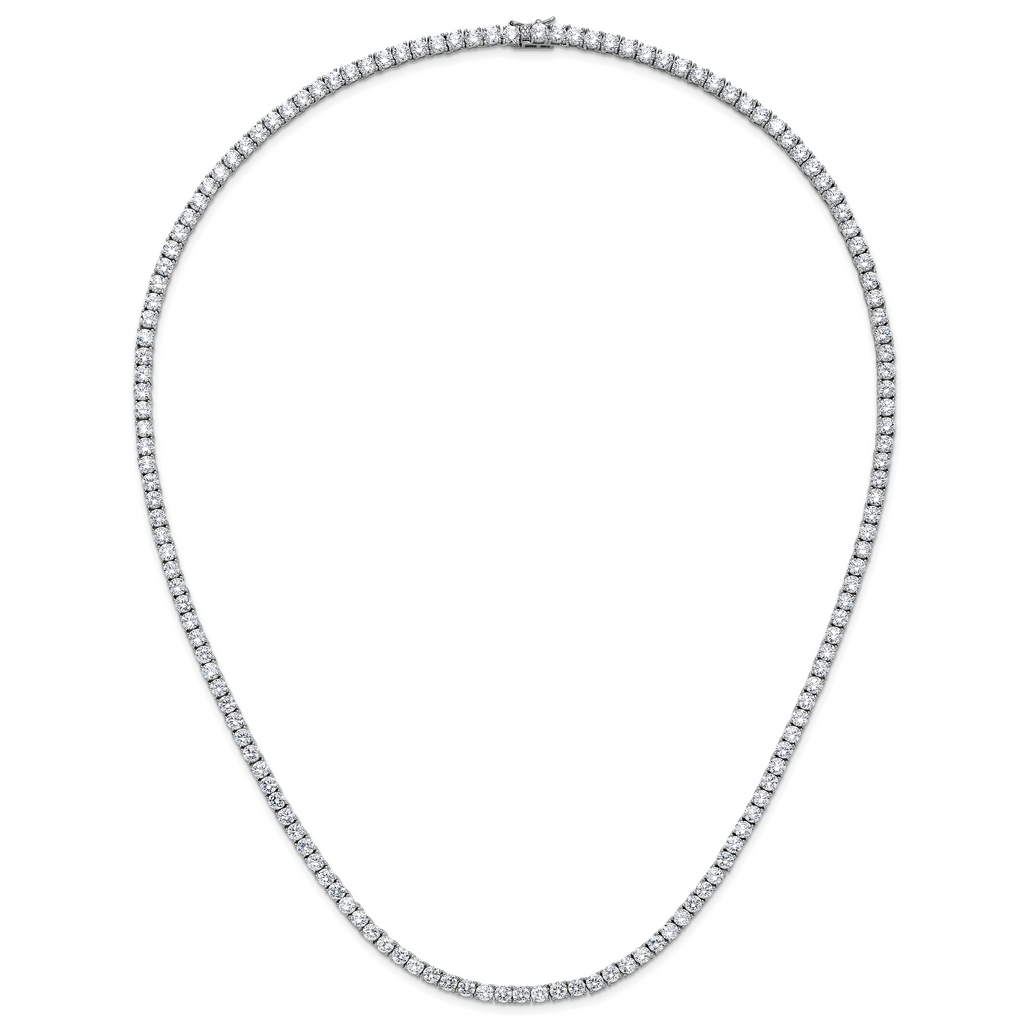 Sterling Silver Rhodium-Plated Chain Necklace 4mm
