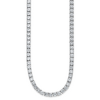 Sterling Silver Rhodium-Plated Chain Necklace 5mm