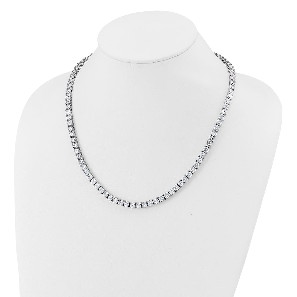 Sterling Silver Rhodium-Plated Chain Necklace 5mm